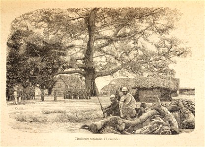 L.Girod-Dix Ans de Haut-Tonkin-1899-tirailleurs à l'exercice