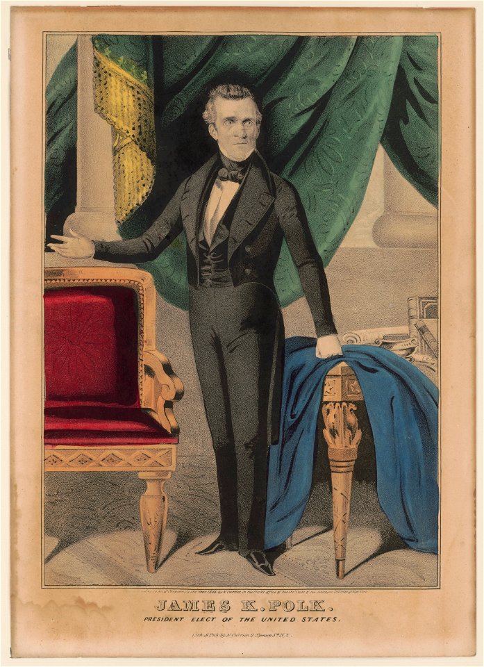 James K. Polk-President elect of the United States - lith. & pub. by N. Currier. LCCN98507793