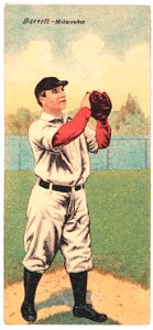 James E. Barrett-Grant McGlynn, Milwaukee Team, baseball card portrait LCCN2007685591