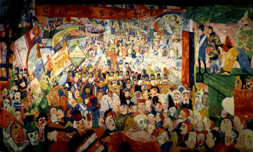 James Ensor (1888-1889) - Intrede van Christus in Brussel