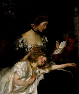 James Jebusa Shannon - Mother and Child (Lady Shannon and Kitty) - 1929.6.109 - Smithsonian American Art Museum