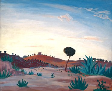 James D. Innes - Spanish landscape - Google Art Project. Free illustration for personal and commercial use.