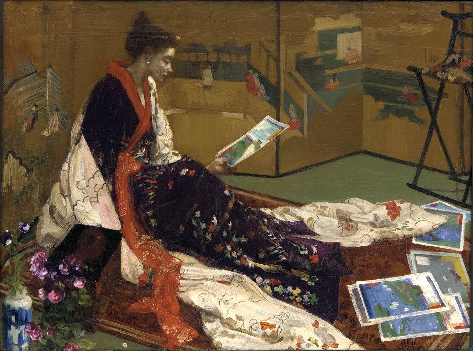James McNeill Whistler - Caprice in Purple and Gold- The Golden Screen - Google Art Project