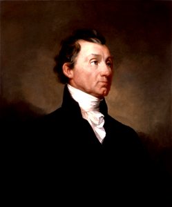 James Monroe White House portrait 1819. Free illustration for personal and commercial use.