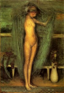 James McNeill Whistler - Harmony in Blue and Gold - The Little Blue Girl