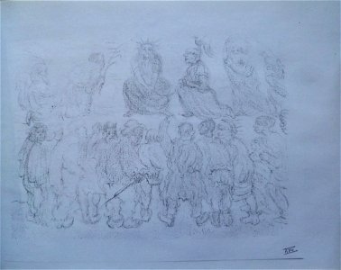 James Ensor (1921) - Scènes de la Vie du Christ - 18. Free illustration for personal and commercial use.