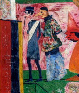 James Ensor (1914) Figuren voor de affische La Gamme d'Amour