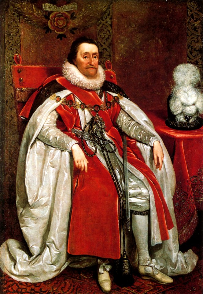 James I of England by Daniel Mytens