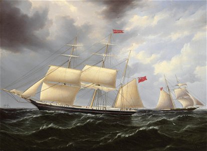 James E. Buttersworth - Josephine with Ariel behind