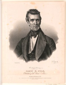 James K. Polk, President of the United States - from life on stone by Chs. Fenderich 1845. LCCN2017657775