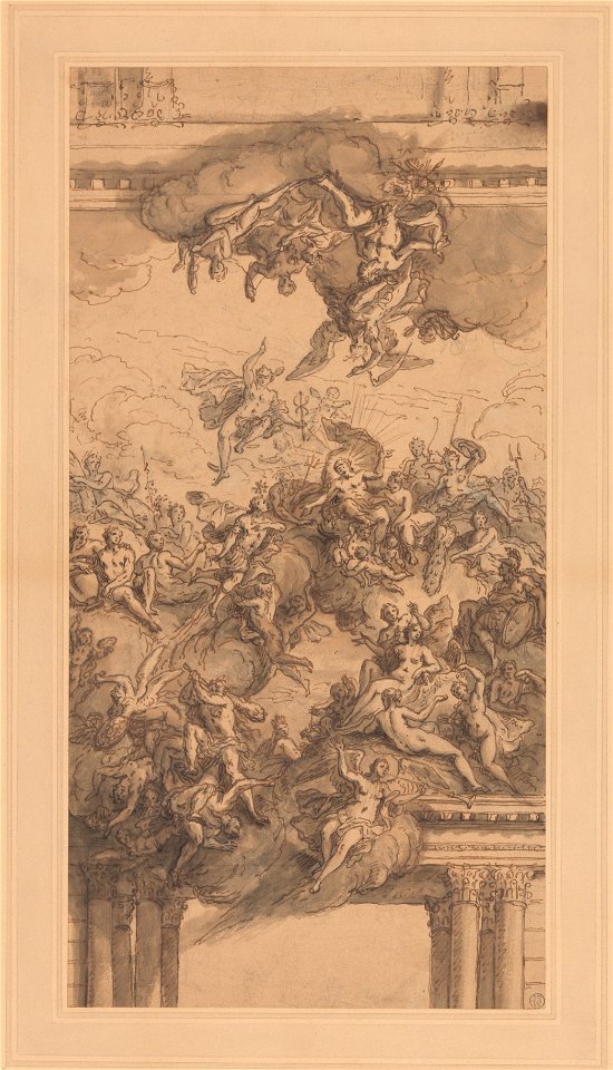 James Thornhill - A Design for a Ceiling - Google Art Project