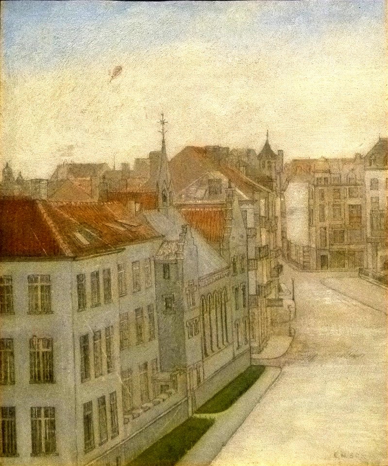 James Ensor (1893) De Van Iseghemlaan te Oostende 001