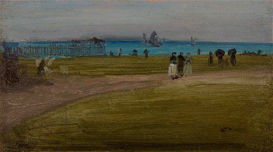 James McNeill Whistler - Green and Violet, The Evening Walk - promised gift 205 green-and-violet-the-evening-walk - Crystal Bridges Museum of American Art