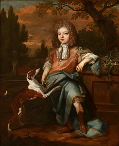 James Maubert (1666-1746) (attributed to) - Portrait of an Unknown Young Boy with a Dog (inscribed as 'Louis XV, 1710–1774, King of France') - 1548157 - National Trust