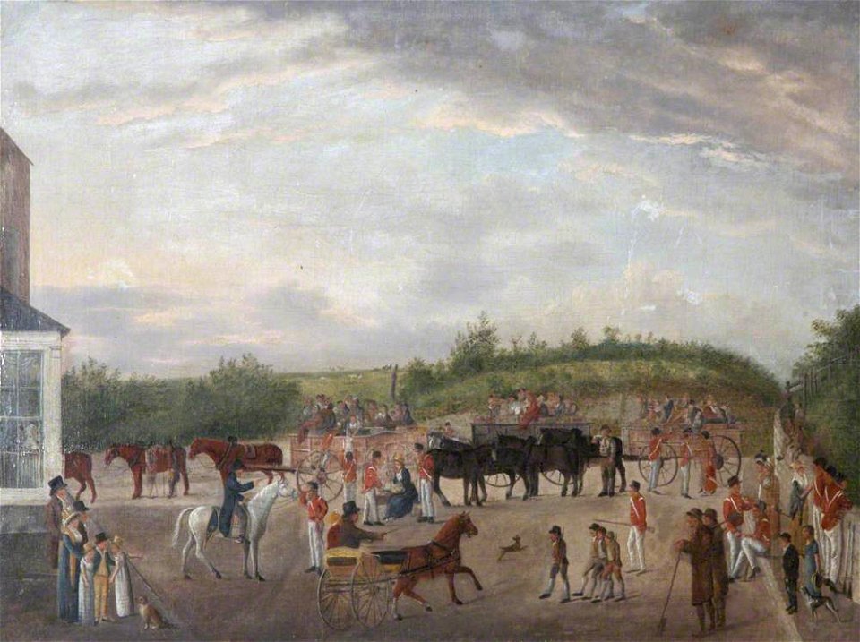 James Pollard (1792-1867) - The Duke of Wellington Inspecting His Troops - 272690 - National Trust
