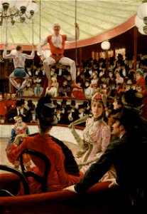 James Jacques Joseph Tissot - Women of Paris- The Circus Lover - Google Art Project. Free illustration for personal and commercial use.