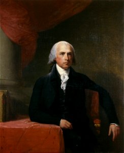 James Madison by Gilbert Stuart. Free illustration for personal and commercial use.
