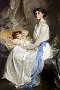 James Jebusa Shannon (1862-1923) - Lady Winifred Paget (1881–1965), Viscountess Ingestre, and Her Infant Son, John George Charles Henry - 1175999 - National Trust