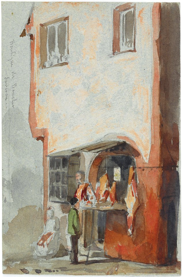 James McNeill Whistler - Boutique de Boucher- The Butcher's Shop - Google Art Project