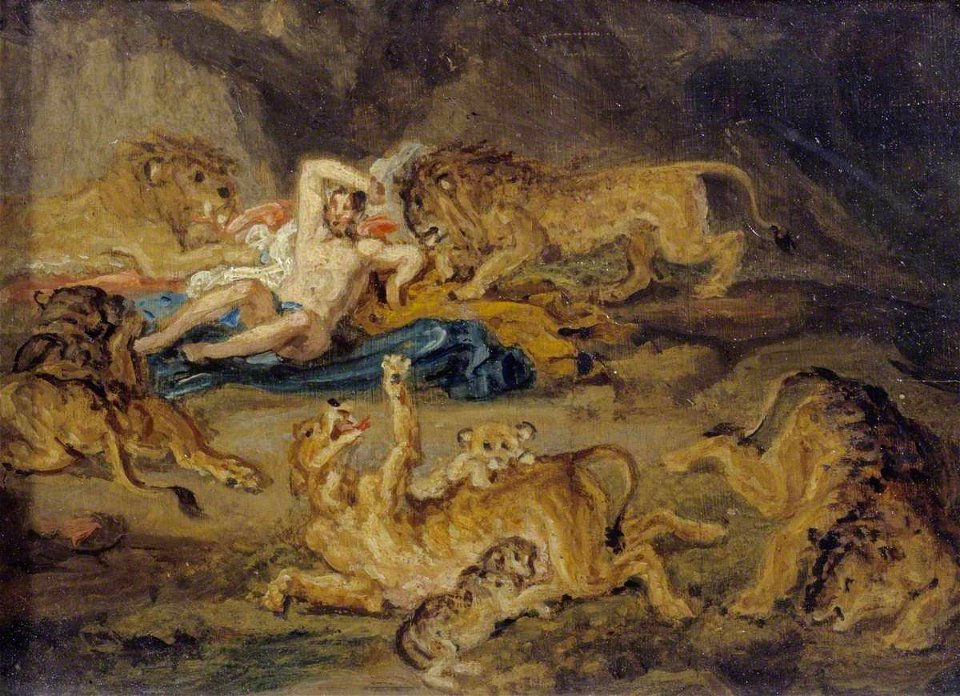 James Ward (1769-1859) - Sketch for 'Daniel in the Lion's Den' - N04985 - National Gallery