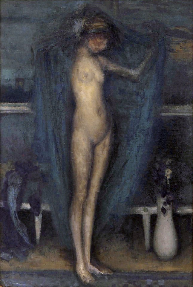 James McNeill Whistler - Harmony in Blue and Gold- The Little Blue Girl - Google Art ProjectFXD
