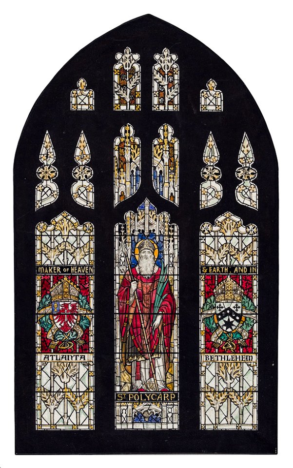 James Powell and Sons - presentation drawing for the ‘St Polycarp - Atlanta - Bethleham’ ’ Window