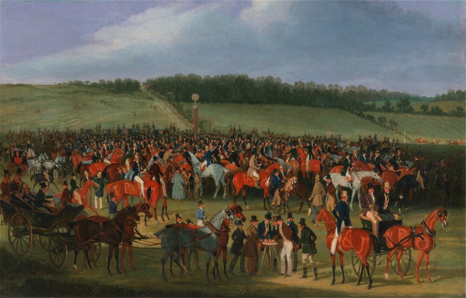 James Pollard - Epsom Races- The Betting Post - Google Art Project