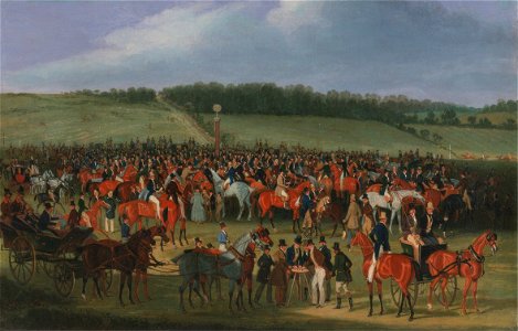 James Pollard - Epsom Races- The Betting Post - Google Art Project