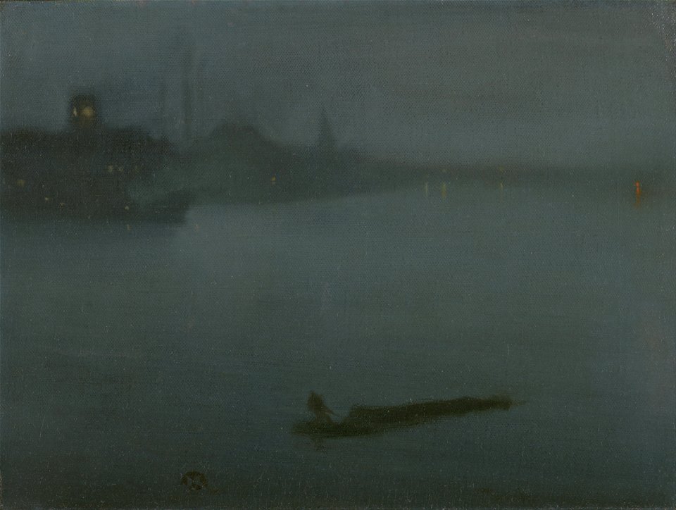 James McNeill Whistler - Nocturne in Blue and Silver - Google Art Project