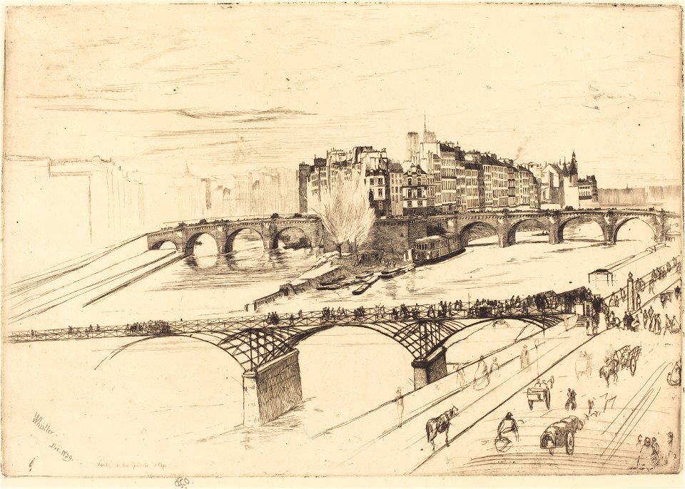 James McNeill Whistler, Isle de la Cite, Paris, 1859 - National Gallery of Art