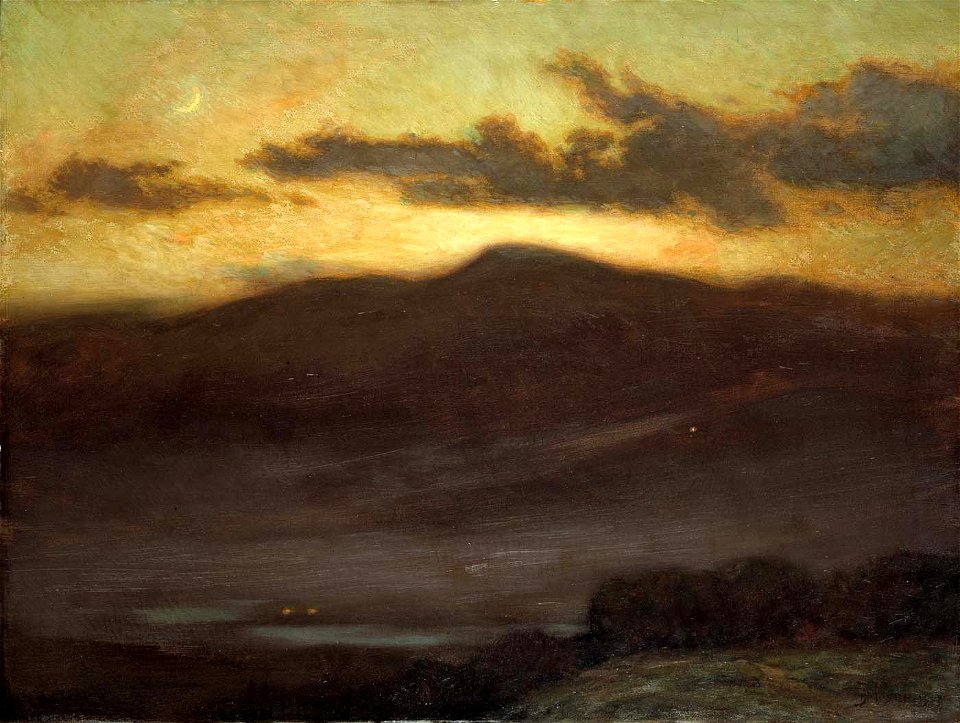James Henry Moser - Sunset, Mount McIntyre - 1909.7.49 - Smithsonian American Art Museum