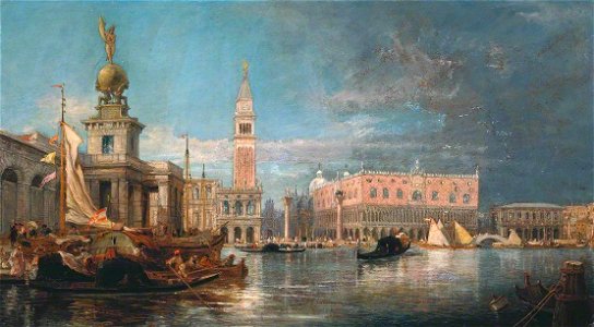 James Holland (1799-1870) - The Grand Canal, Venice - N01809 - National Gallery. Free illustration for personal and commercial use.