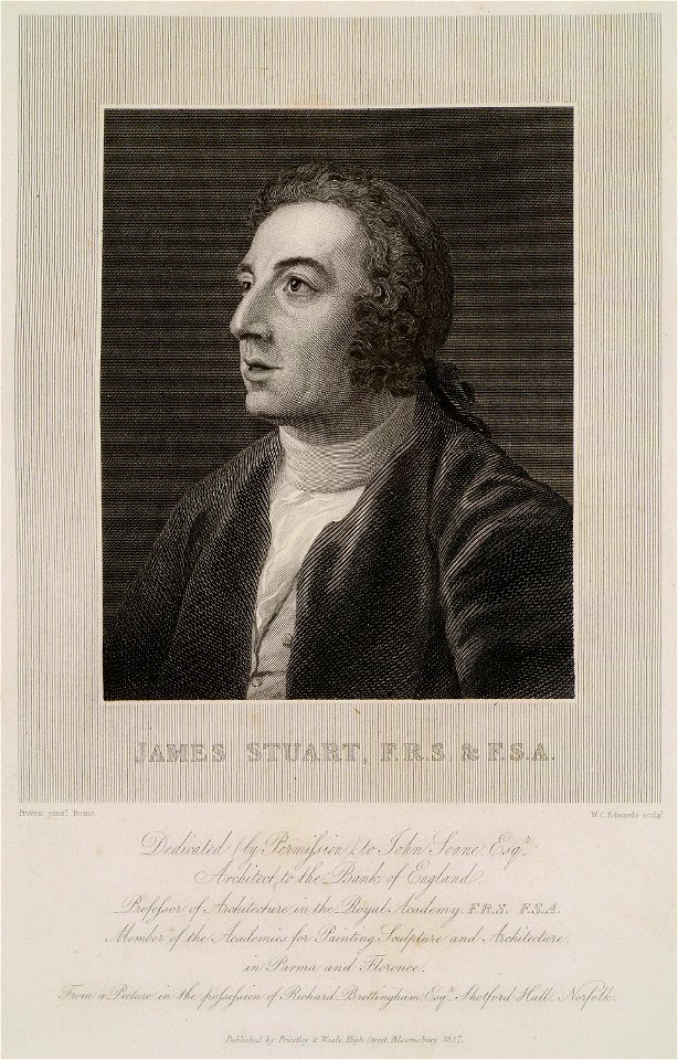 James Stuart, FRS and FSA - Cockerell Charles Robert & Kinnard William & Donaldson Thomas Leverton & Jenkins William & Railton William - 1830