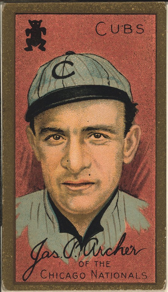 James P. Archer, Chicago Cubs, baseball card portrait LCCN2008677457