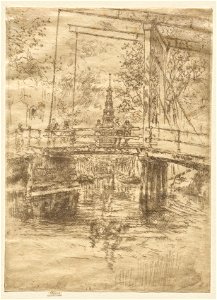 James McNeill Whistler (American, 1834-1903) - Little Drawbridge, Amsterdam - 1942.769 - Cleveland Museum of Art