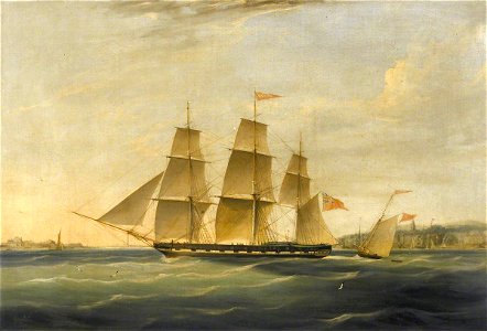 James Miller Huggins (c.1807-1870) - The Ship 'Matilda' and Cutter 'Zephyr' - BHC3481 - Royal Museums Greenwich