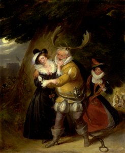 James Stephanoff - Falstaff at Herne's Oak, from The Merry Wives of Windsor, Act V, Scene v - B1975.5.16 - Yale Center for British Art