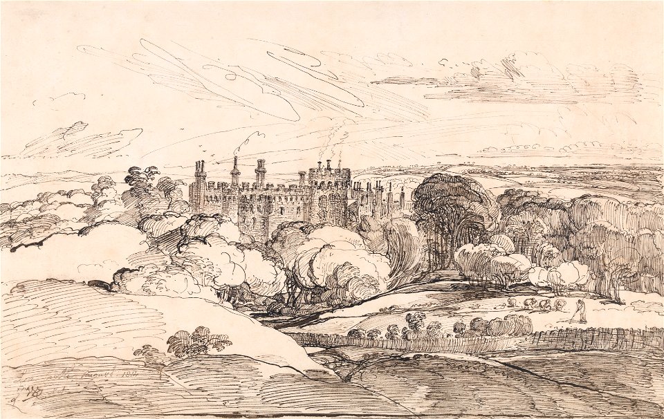 James Ward - Lea Castle from above the Woods - Google Art Project