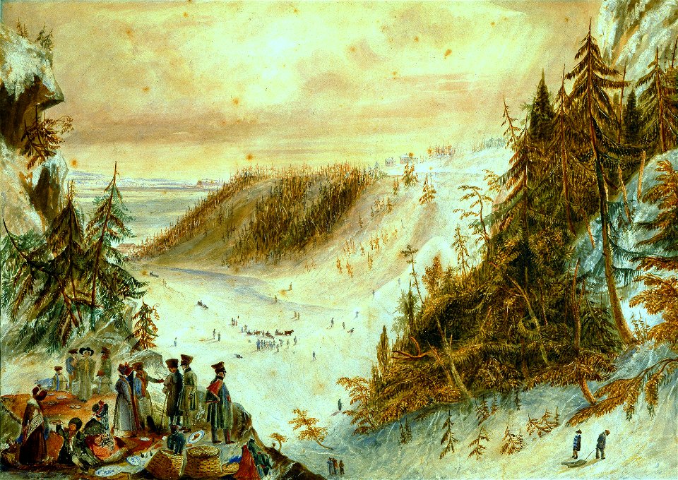 James Pattison Cockburn - Le Cône de glace de la chute Montmorency
