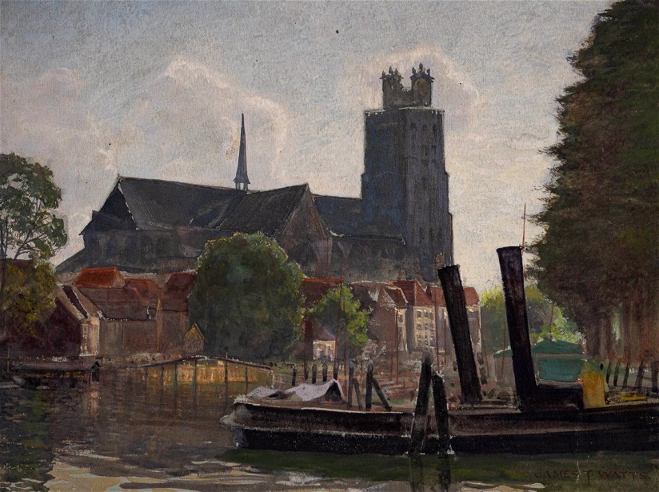 James Thomas Watts - Watts-98176 - A Dutch Church