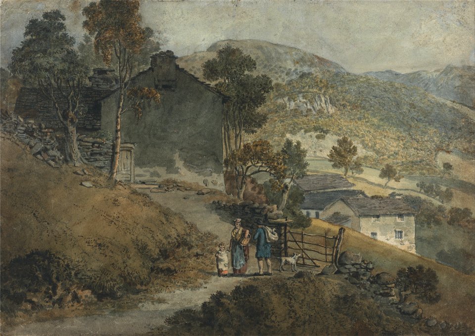 James Ward - Landscape with Cottages and Figures - Google Art Project