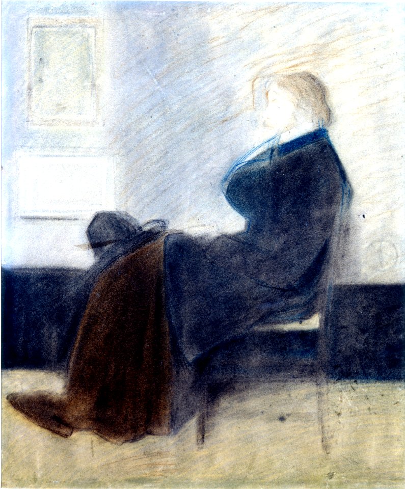 James Whistler - Study of Thomas Carlyle - Google Art Project