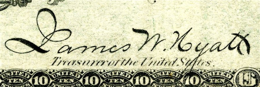 James W. Hyatt (Engraved Signature)