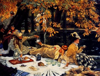 James Tissot - Holyday. Free illustration for personal and commercial use.