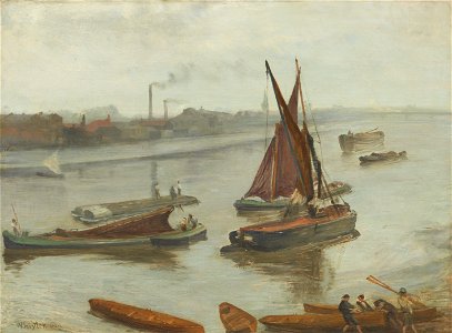 James McNeill Whistler - Grey and Silver- Old Battersea Reach - Google Art Project