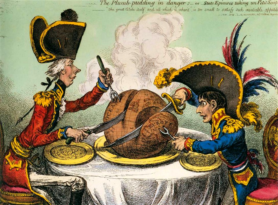James Gillray - The Plum-Pudding in Danger - WGA08993