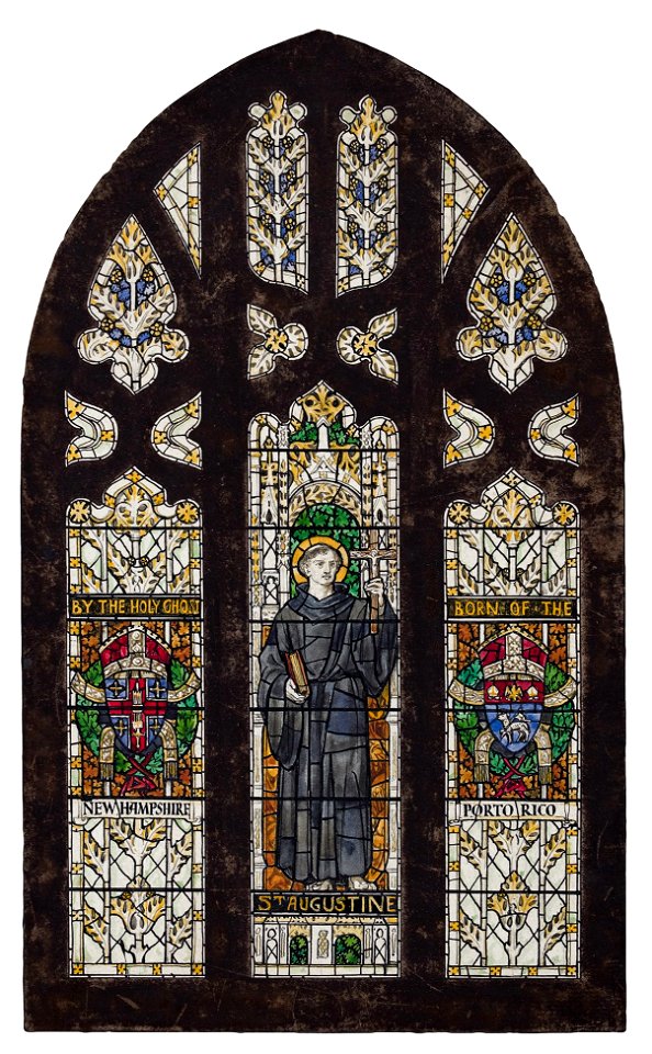 James Powell and Sons - presentation drawing for the ‘St Augustine - New Hampshire - Porto Rico’ Window