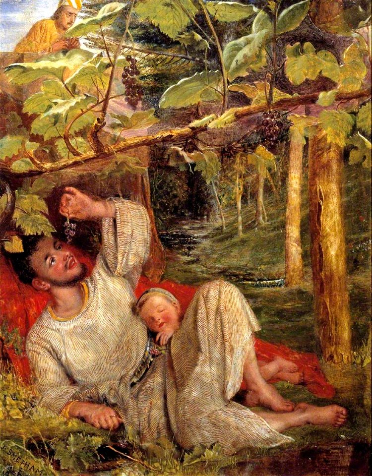 James Smetham (1821-1889) - Naboth in his Vineyard - N03203 - National Gallery