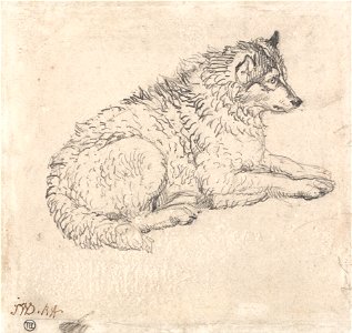 James Ward - Arctic Dog, Facing Right - Google Art Project