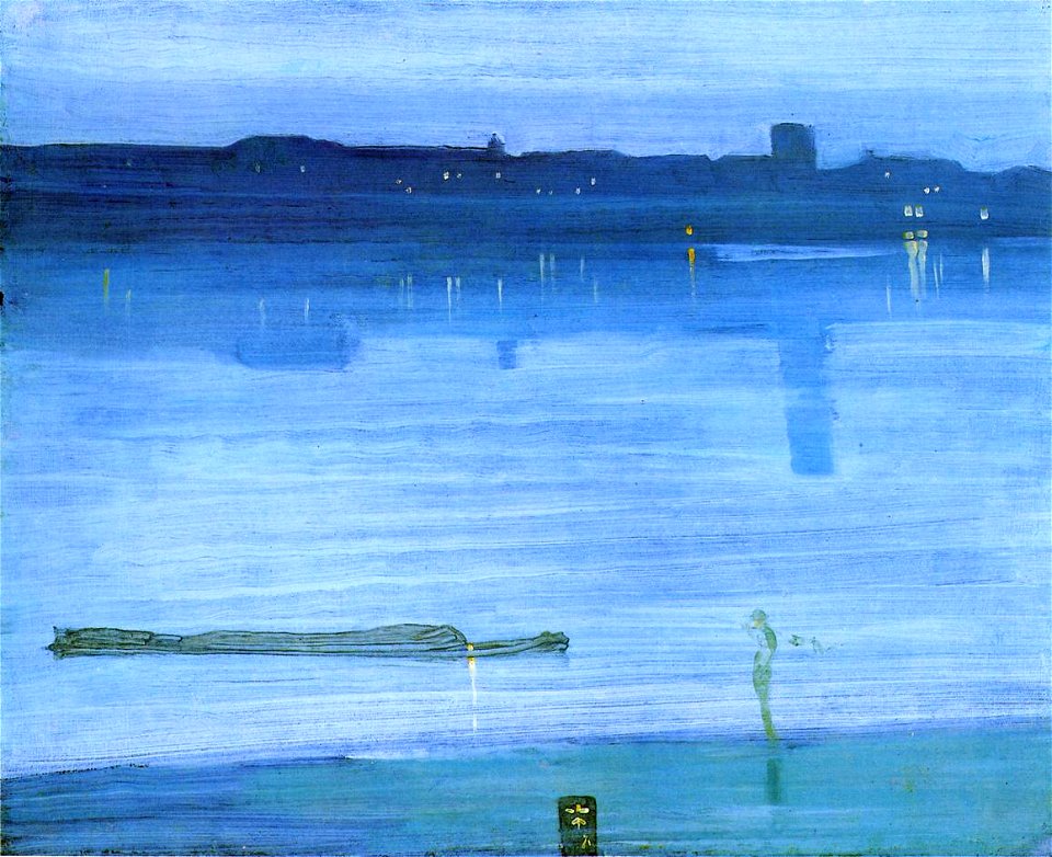 James McNeill Whistler - Nocturne en bleu et argent